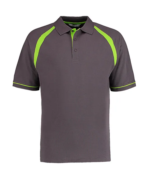  Classic fit muška polo majica - Kustom Kit Charcoal Lime