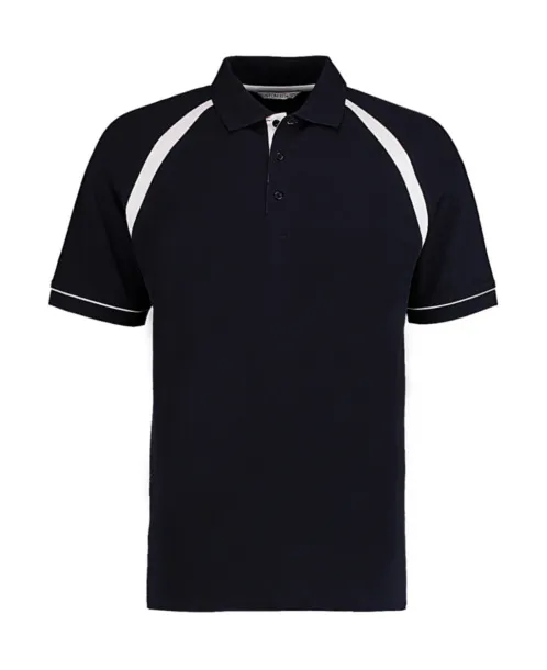  Classic fit muška polo majica, 210 g/m² - Kustom Kit Mornarsko plava Bijela