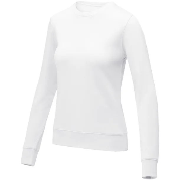 Zenon women’s crewneck sweater - Elevate Essentials White