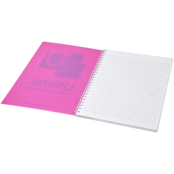 Rothko A5 notebook Transparent pink White