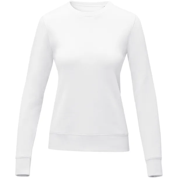 Zenon women’s crewneck sweater - Elevate Essentials White