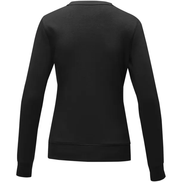 Zenon women’s crewneck sweater - Elevate Essentials Solid black