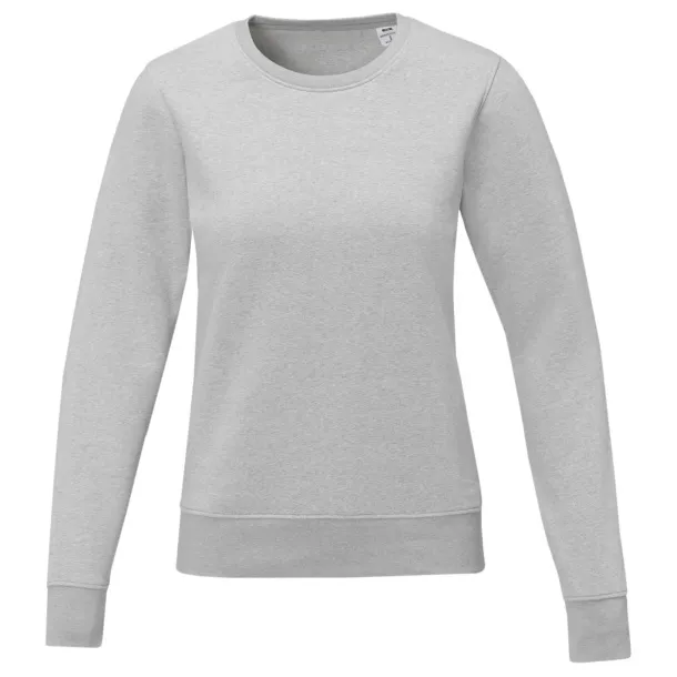 Zenon women’s crewneck sweater - Elevate Essentials Heather grey