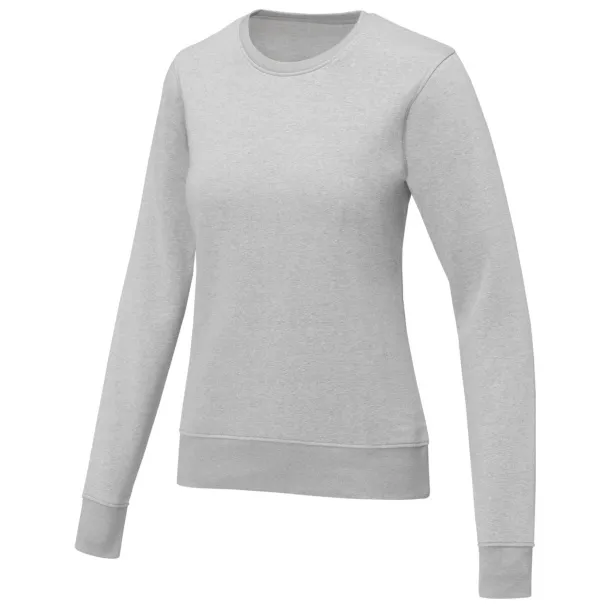 Zenon women’s crewneck sweater - Elevate Essentials Heather grey