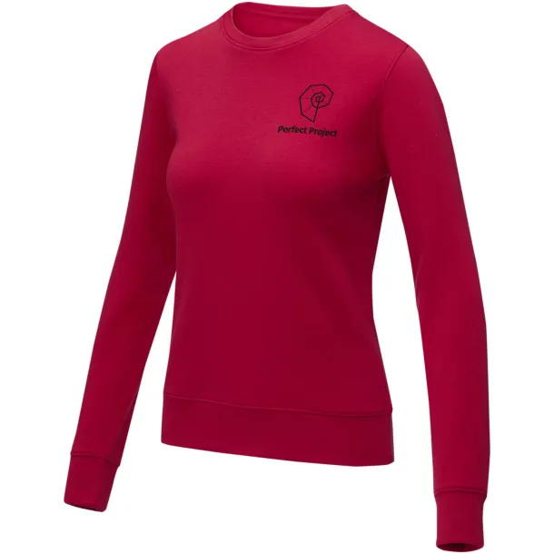 Zenon women’s crewneck sweater - Elevate Essentials Red