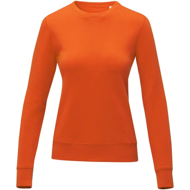 Zenon women’s crewneck sweater - Elevate Essentials Orange