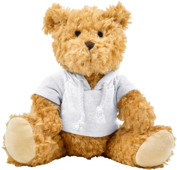  Plush teddy bear Monty Bijela