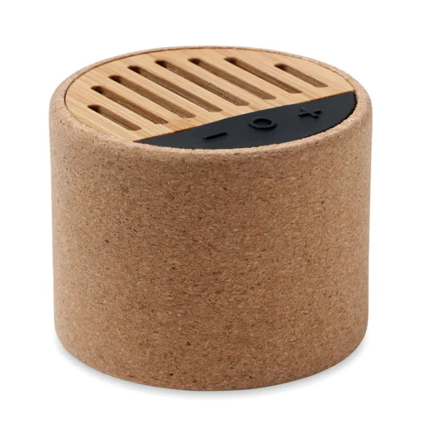 ROUND + Round cork wireless speaker Beige