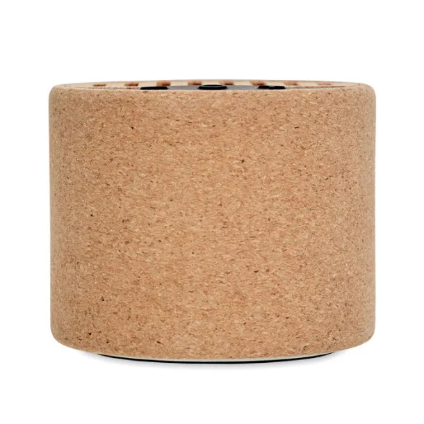 ROUND + Round cork wireless speaker Beige