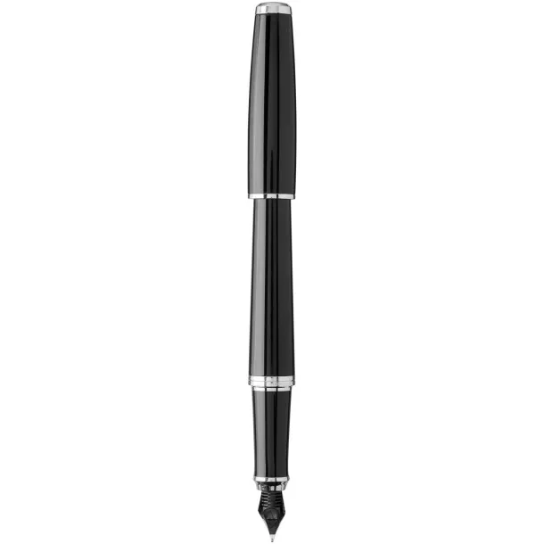 Urban fountain pen - Parker Solid black Chrome