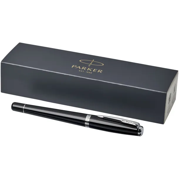 Urban fountain pen - Parker Solid black Chrome