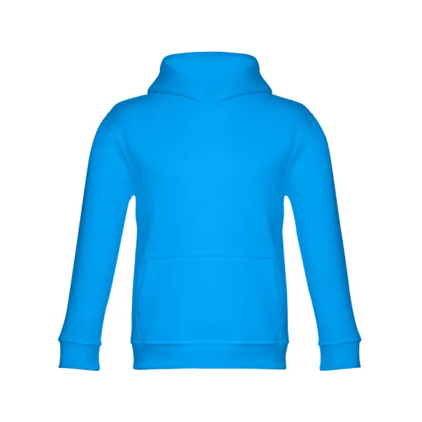 PHOENIX KIDS Children's unisex hooded sweatshirt Acqua blue