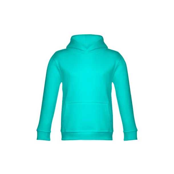 PHOENIX KIDS Children's unisex hooded sweatshirt Turquoise green