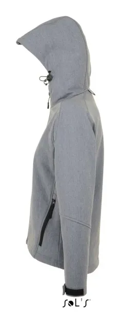  Ženska softshell jakna s kapuljačom - SOL'S Grey Melange
