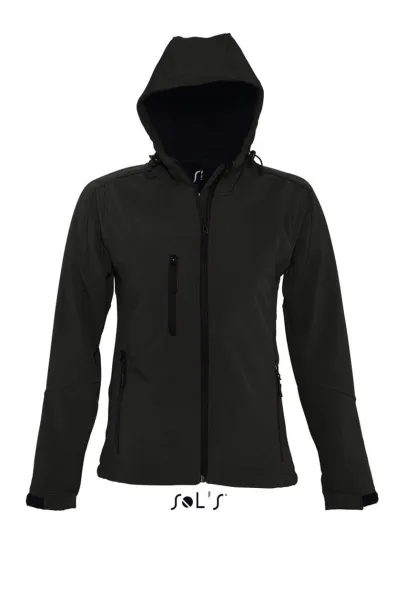  SOL'S REPLAY WOMEN - HOODED SOFTSHELL - SOL'S Black