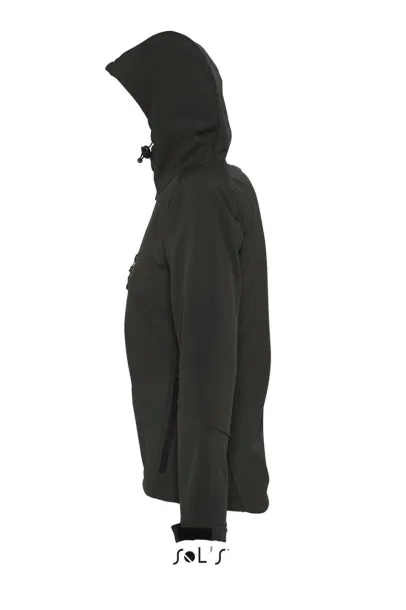  Ženska softshell jakna s kapuljačom - SOL'S Crna