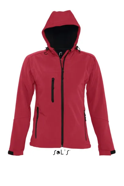  Ženska softshell jakna s kapuljačom - SOL'S Pepper Red