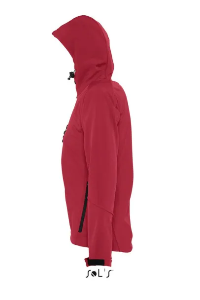  Softshell jakna s kapuljačom - SOL'S Pepper Red