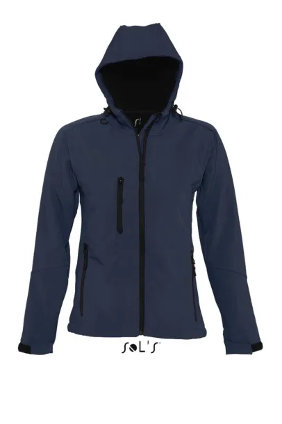  SOL'S REPLAY WOMEN - HOODED SOFTSHELL - SOL'S French Navy