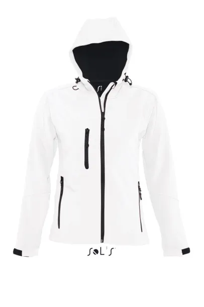  SOL'S REPLAY WOMEN - HOODED SOFTSHELL - SOL'S White