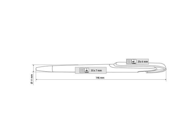 PALOMA ball pen Silver