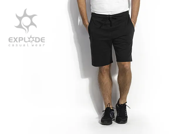 BOXER fleece shorts - EXPLODE Black