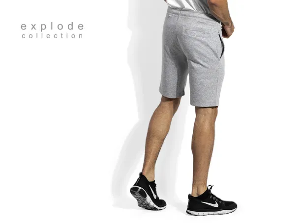 BOXER fleece shorts - EXPLODE Ash gray