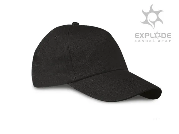 DEBBI 5 panel cap - EXPLODE Black