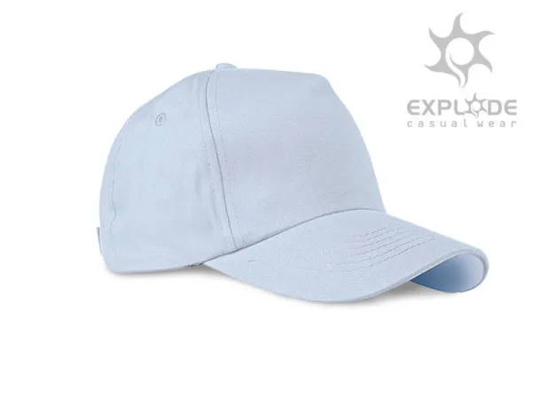 DEBBI 5 panel cap - EXPLODE Sky blue