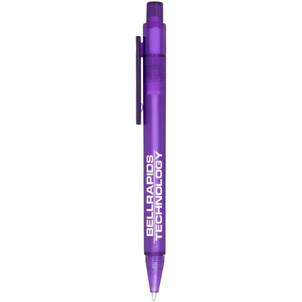 Calypso frosted ballpoint pen - Unbranded Frosted purple