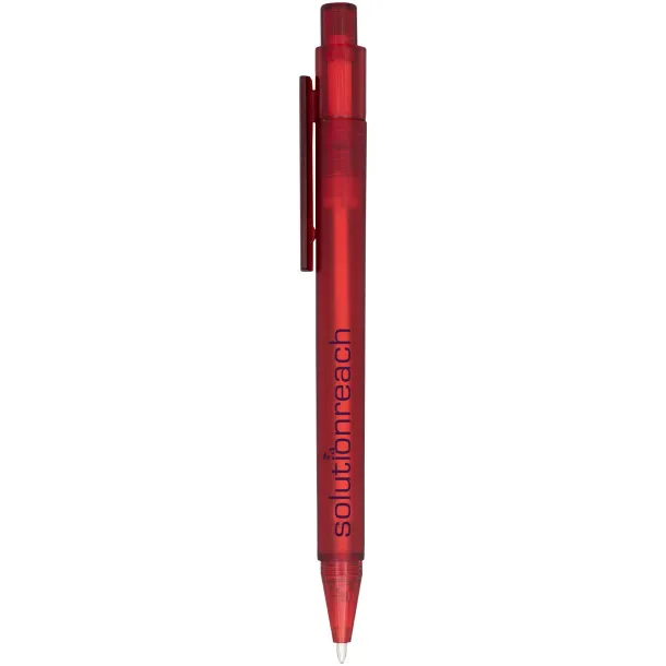 Calypso frosted ballpoint pen - Unbranded Red