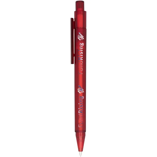 Calypso frosted ballpoint pen - Unbranded Red