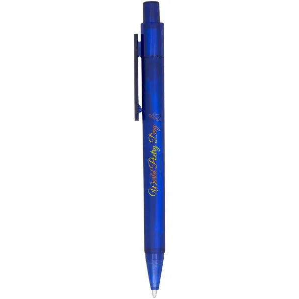 Calypso frosted ballpoint pen - Unbranded Frosted blue