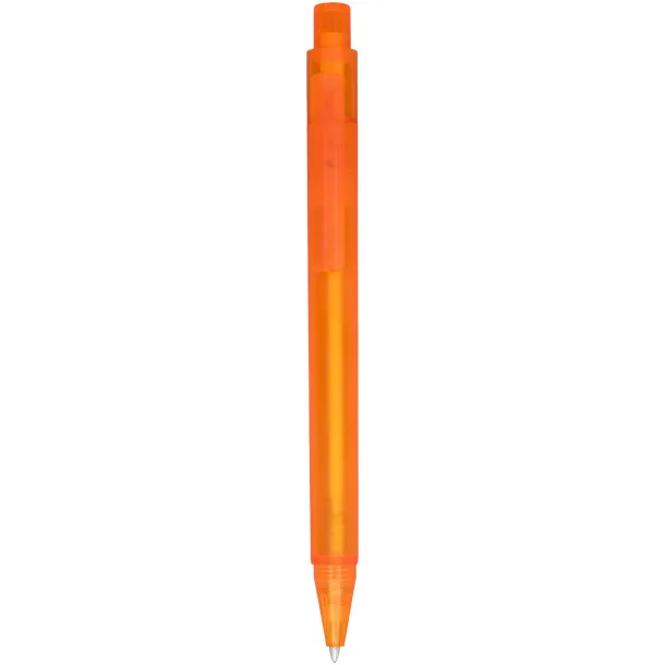 Calypso frosted ballpoint pen - Unbranded Frosted orange