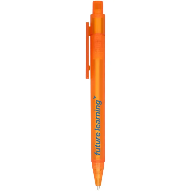 Calypso frosted ballpoint pen - Unbranded Frosted orange