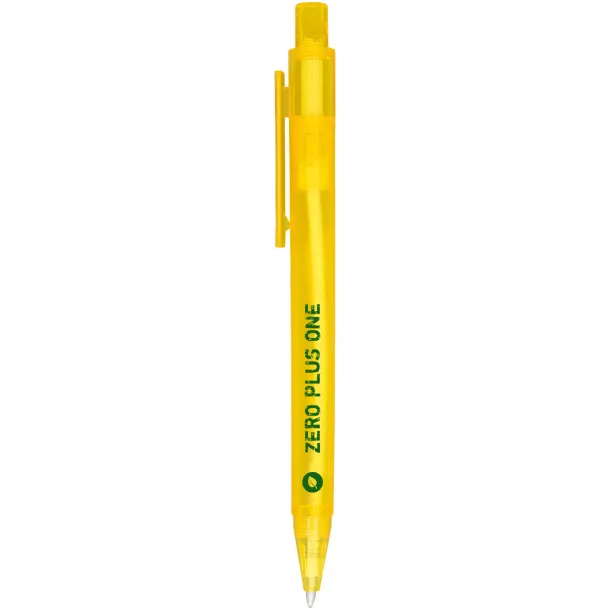 Calypso frosted ballpoint pen Frosted yellow