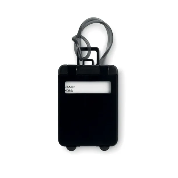 TRAVELLER Luggage tags plastic Black