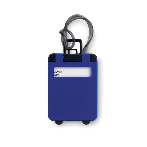 TRAVELLER Luggage tags plastic Royal blue