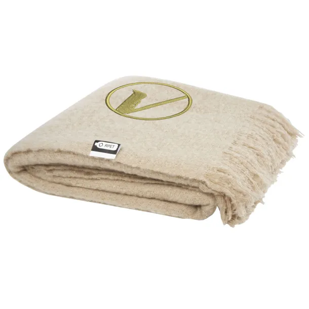 Ivy RPET mohair blanket - Seasons Beige