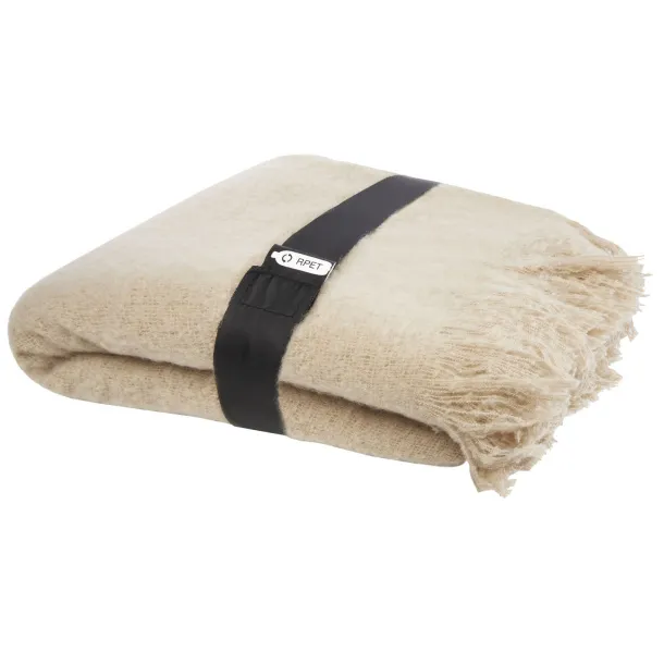 Ivy RPET mohair blanket - Seasons Beige