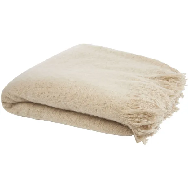 Ivy RPET mohair blanket - Seasons Beige