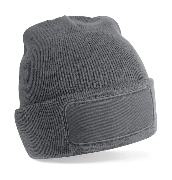  Recycled Original Patch Beanie - Beechfield Graphite Grey