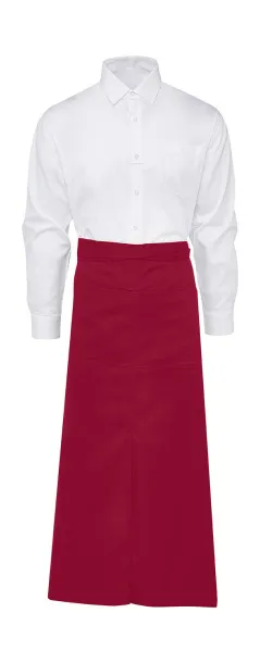  Berlin Long Bistro Apron with Vent and Pocket - SG Accessories - BISTRO (Ex JASSZ Bistro) Crvena