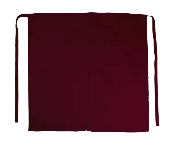  Berlin Long Bistro Apron with Vent and Pocket - SG Accessories - BISTRO (Ex JASSZ Bistro) Burgundy