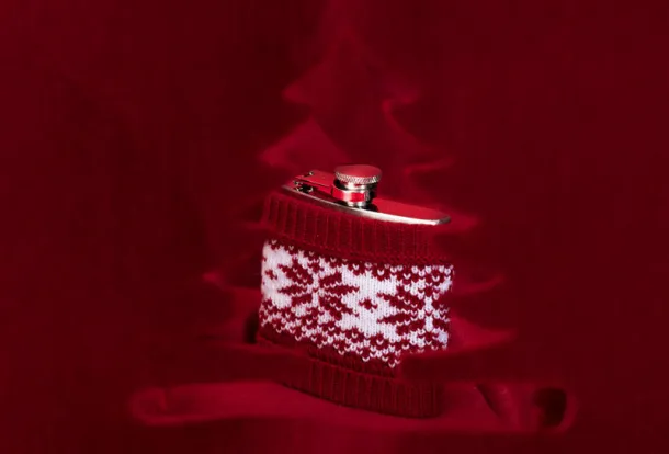 WARM Hip flask  200 ml 201C naszywka 1797C