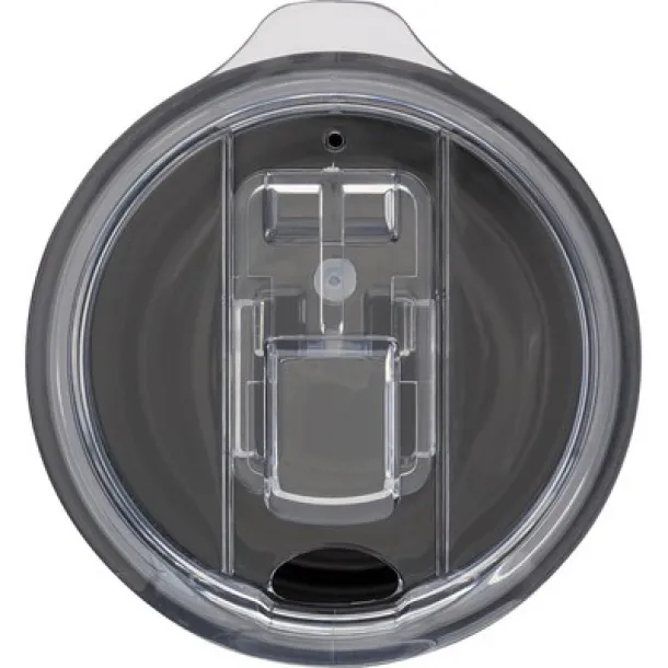  Termo šalica s dijelom od bambusa, 300 ml Crna