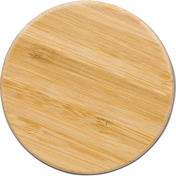  Thermo mug 300 ml with bamboo detail Crna