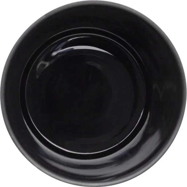  Termo šalica s dijelom od bambusa, 300 ml Crna