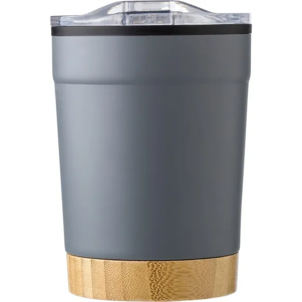  Thermo mug 300 ml with bamboo detail graphite