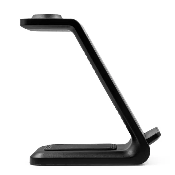 Todd Wireless charger 15W, 3 in 1, phone stand Crna